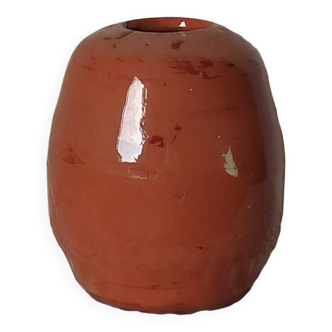 Glazed terracotta vase