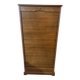 Oak curtain filing cabinet