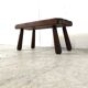 Solid wooden brutalist coffee table, 1960s