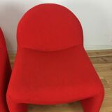 Pair of red Atal chairs