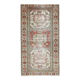 Vintage Turkish Oushak Handmade Wool Cotton Beige Area Rug 93x183