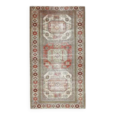 Tapis vintage turc Oushak fait main en laine et coton
