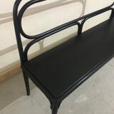 Black wood bench