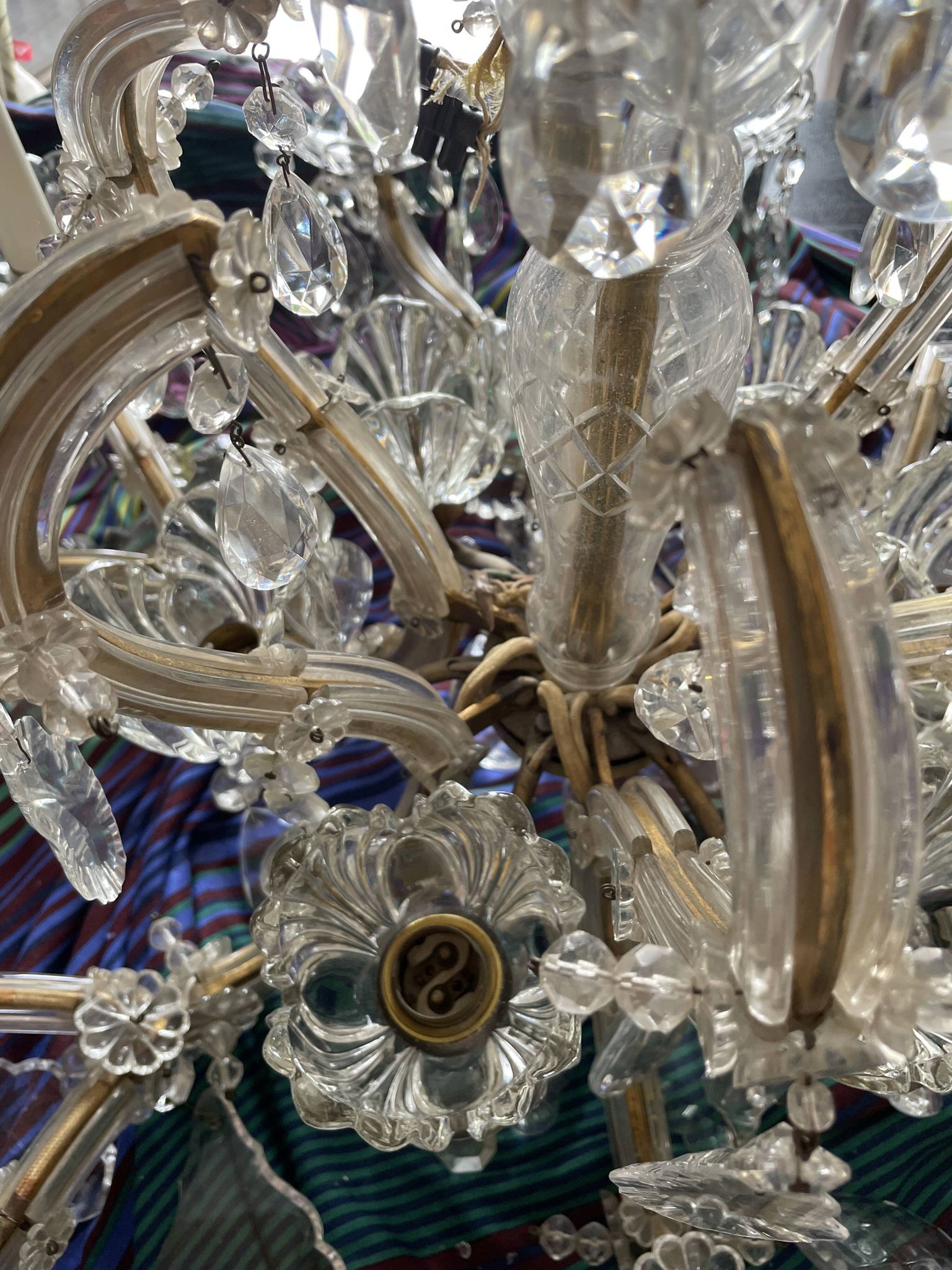 Lustre ancien cristal fabrication française