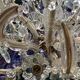 Antique crystal chandelier, French made.
