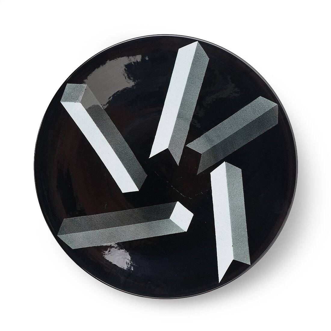 Decorative ceramic plate Atlantis by Rolf Sinnemark for Rörstrand, 1980s.