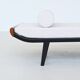 Daybed Cleopatra in white fabric by Dick Cordemeijer Auping Netherlands 1954
