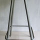 High stool in wood and metal