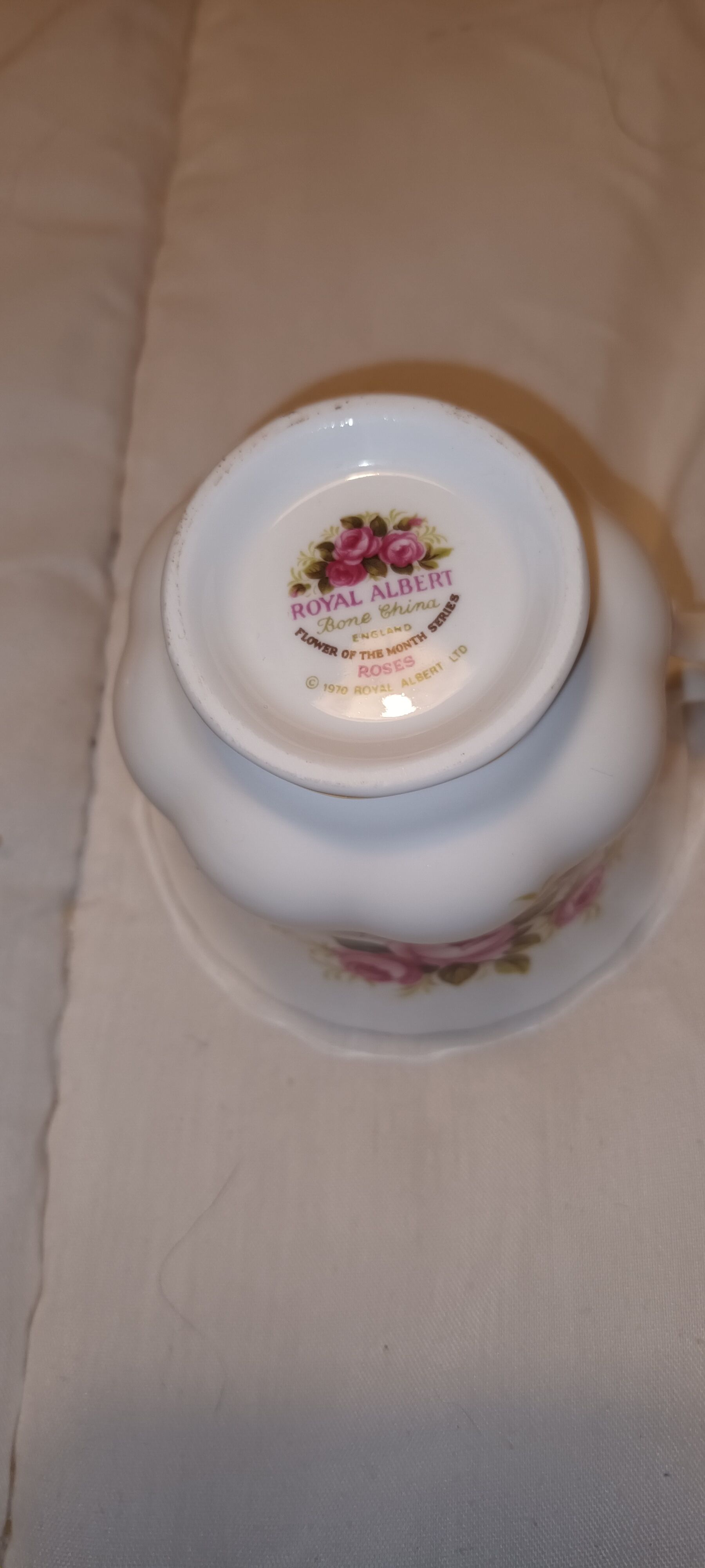 Royal Albert June Cup with spoon