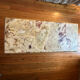 Table basse en onyx et laiton