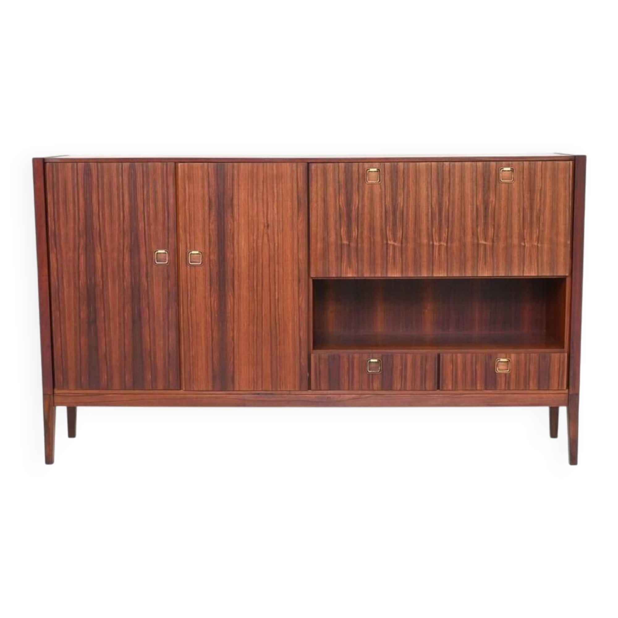 Topform highboard rosewood and brass Netherlands 1960