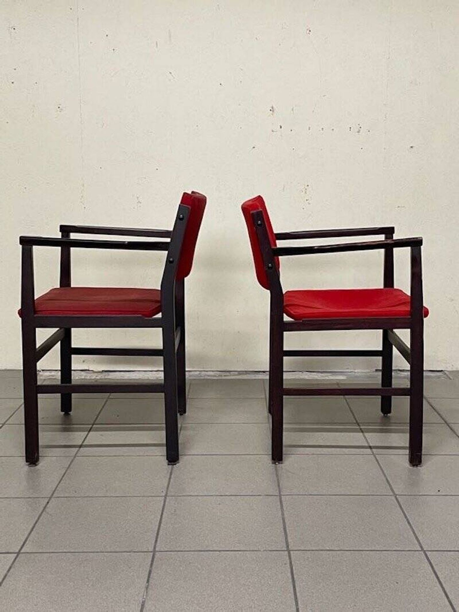 Armchairs with armrests, 1960s, set of 2