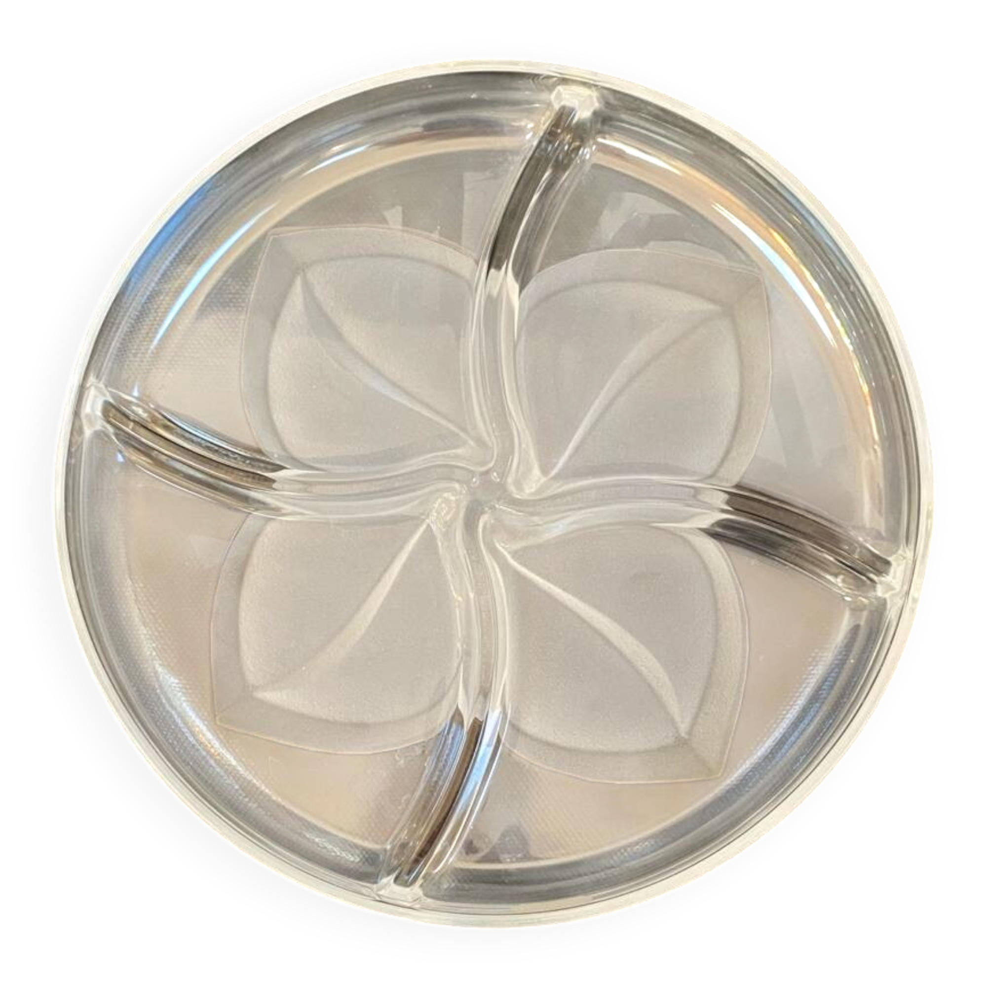 Plat de présentation en cristal JG Durand - Modèle Florence