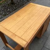 Solid oak desk 70s
