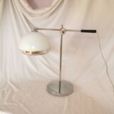 Articulated lamp, plastic and chrome, mushroom, 1970 style
