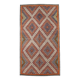 6x11 Mulicolor Living Room Rug, Vintage Wool Kilim Rug, 187x339Cm