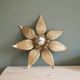 Wall light or ceiling light flower in gold metal