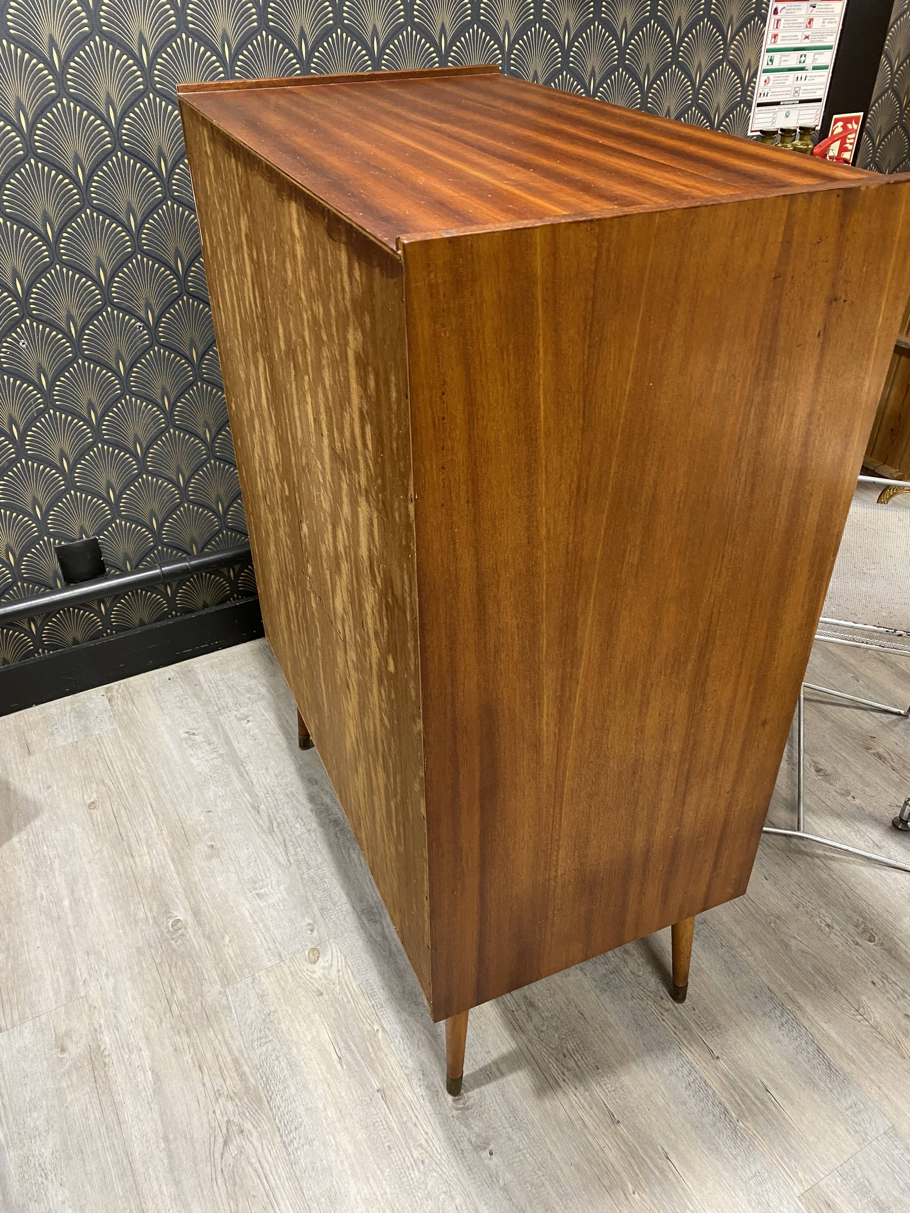 Vintage Scandinavian designer secretary in teak wood, 1960s