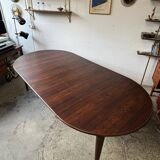 Table extensible en palissandre, conçue par J. Andersen, Danemark, années 1960