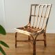 Rattan and brass chair 1950