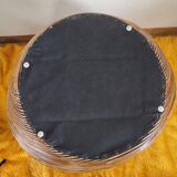 Vintage bohemian rattan armchair