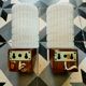 Paire appliques scandinave opaline teck