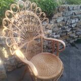 Rattan armchair Style Emmanuelle