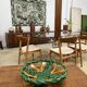 Woven green fruit bowl from the 1950s.