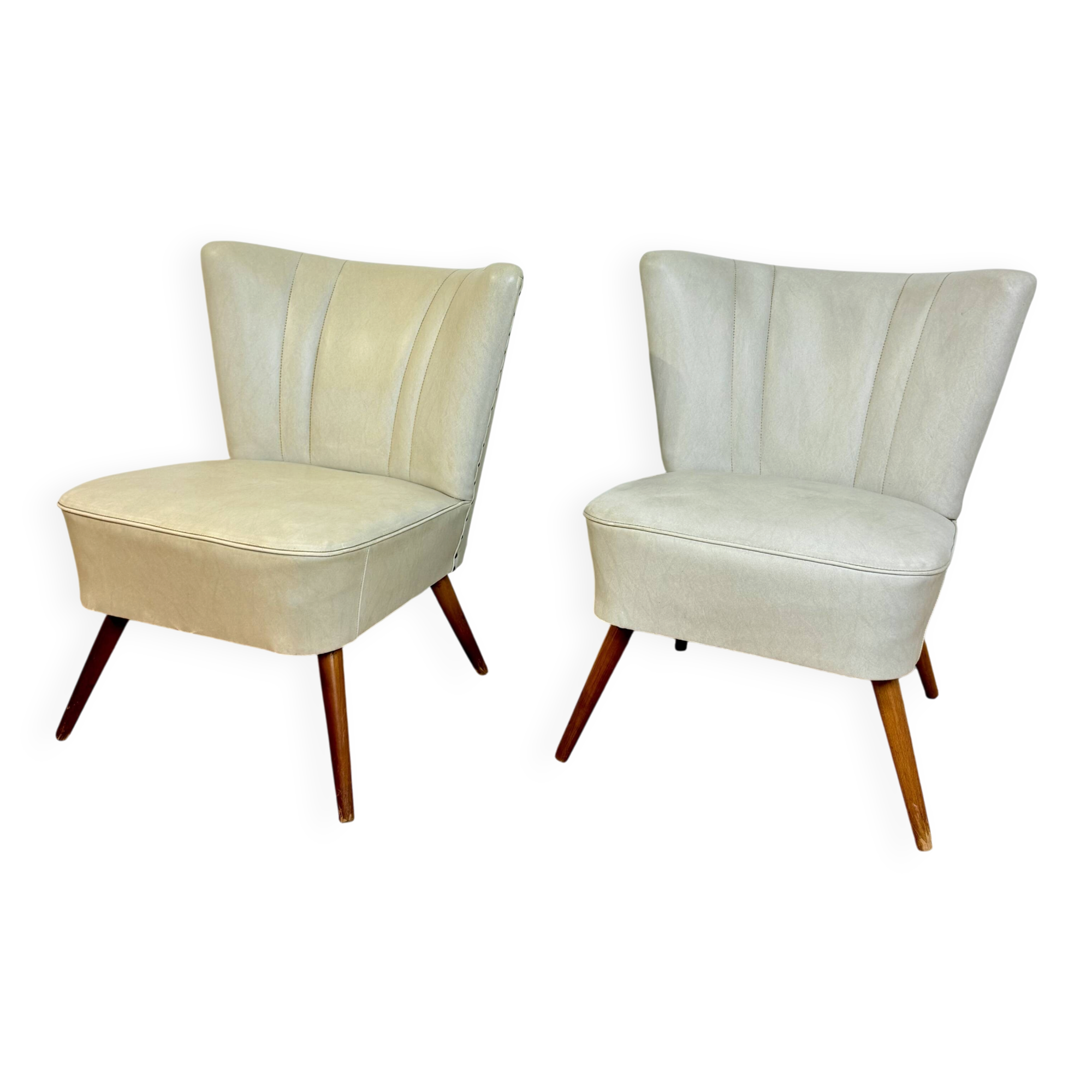 Pair of vintage cocktail armchairs