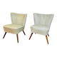Pair of vintage cocktail armchairs