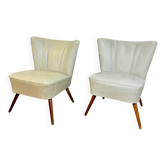 Pair of vintage cocktail armchairs