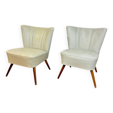 Paire de fauteuils cocktail vintage
