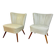 Pair of vintage cocktail armchairs