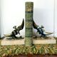 Paire de Serre livre vintage oiseaux