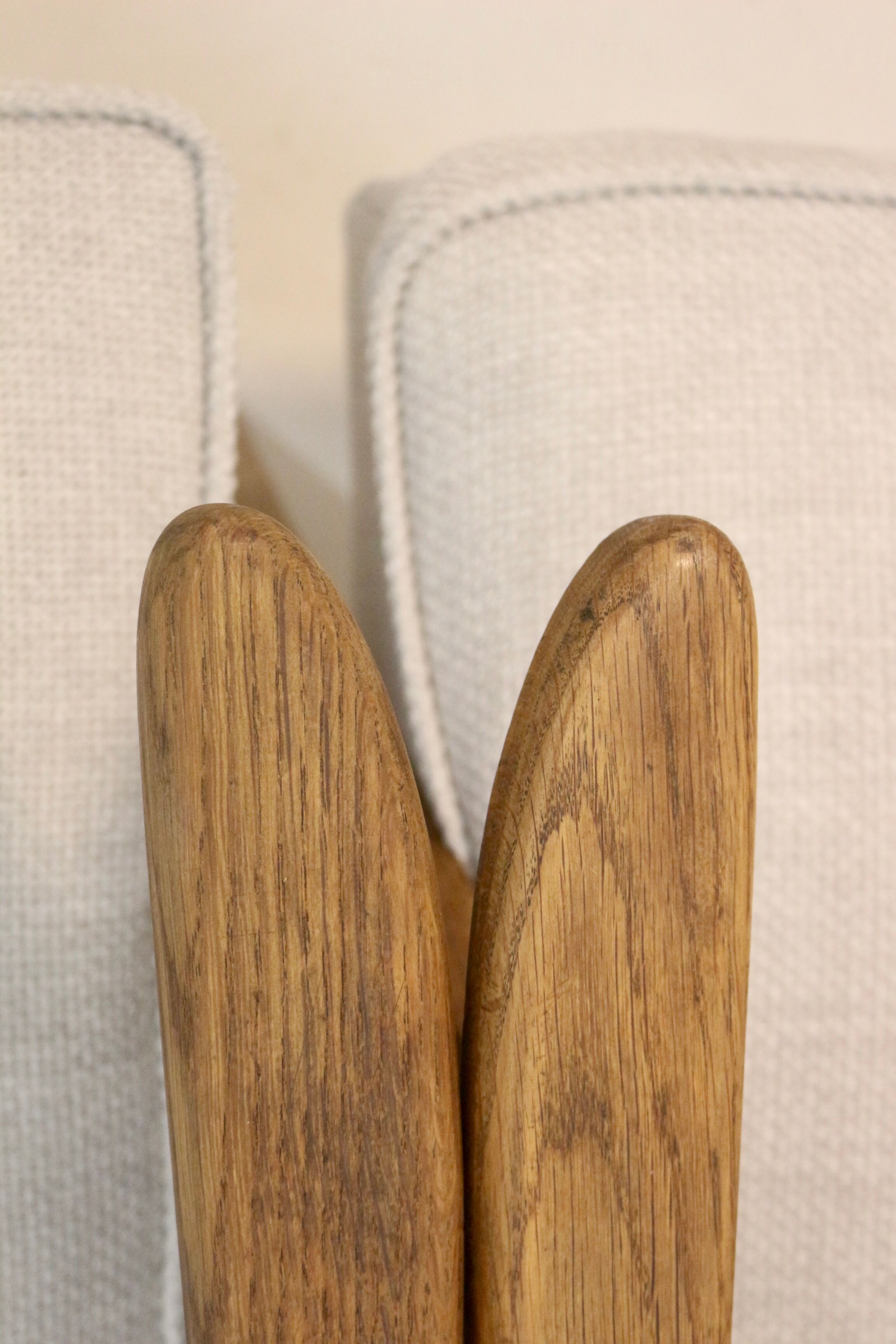 Pair of vintage armchairs design year 60 in oak