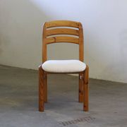 Vintage Danish pine dining chairs att. to Dyrlund, 1970s-1980s, set of 6