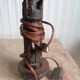 Original lamp with a metal shade