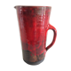 Pitcher in glazed red ceramic / vintag 60s-70s
