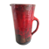 Pitcher in glazed red ceramic / vintag 60s-70s