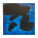 Abstract blue black painting