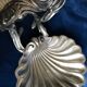 Old beggar in silver bronze