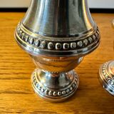 Silver salt and pepper shakers