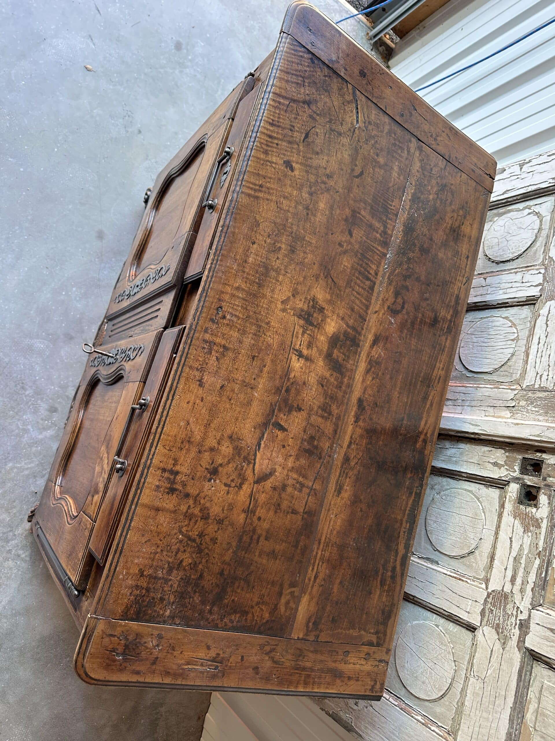 Rustic Louis XV style buffet