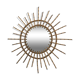 Miroir soleil en rotin