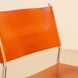 4 "SE06" brown leather chairs by Martin Visser for Spectrum 80's