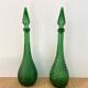 Green bubble carafe Empoli from the 1960s