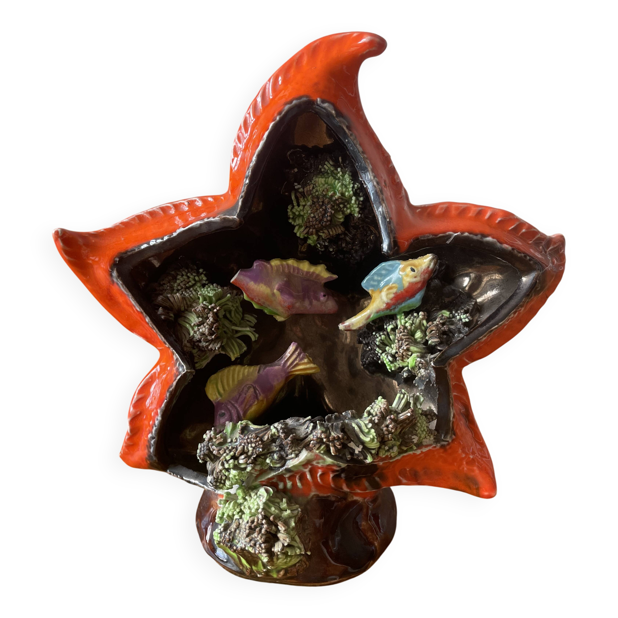 Vallauris night light 1950s signed