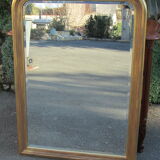 Yellow and pink golden mirror Louis Philippe style