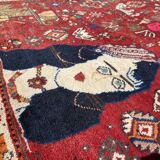 Gashgai nomadic / figurative carpet circa 1920