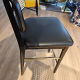 Red Edition black oak cane high stool